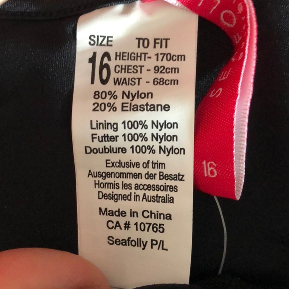 Seafolly Wave Brazilian Tie Bottom New (big gril) - Picture 5 of 5